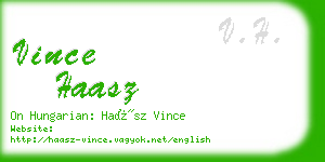 vince haasz business card